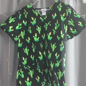 SCRUB STAR CACTUS SCRUB TOP
